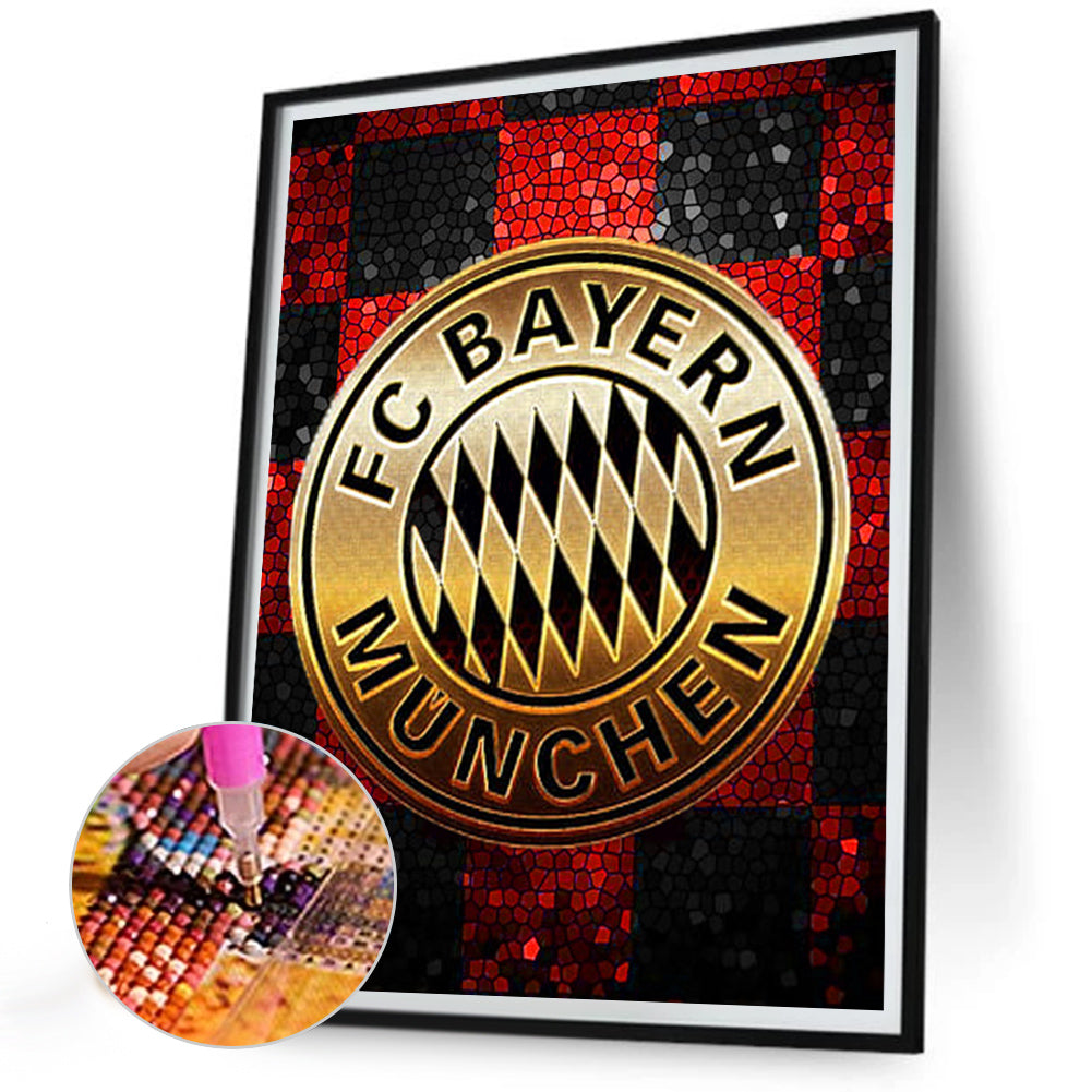 Bayern Munich Logo - Full Round Drill Diamond Painting 30*40CM