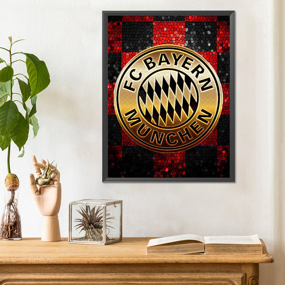 Bayern Munich Logo - Full Round Drill Diamond Painting 30*40CM