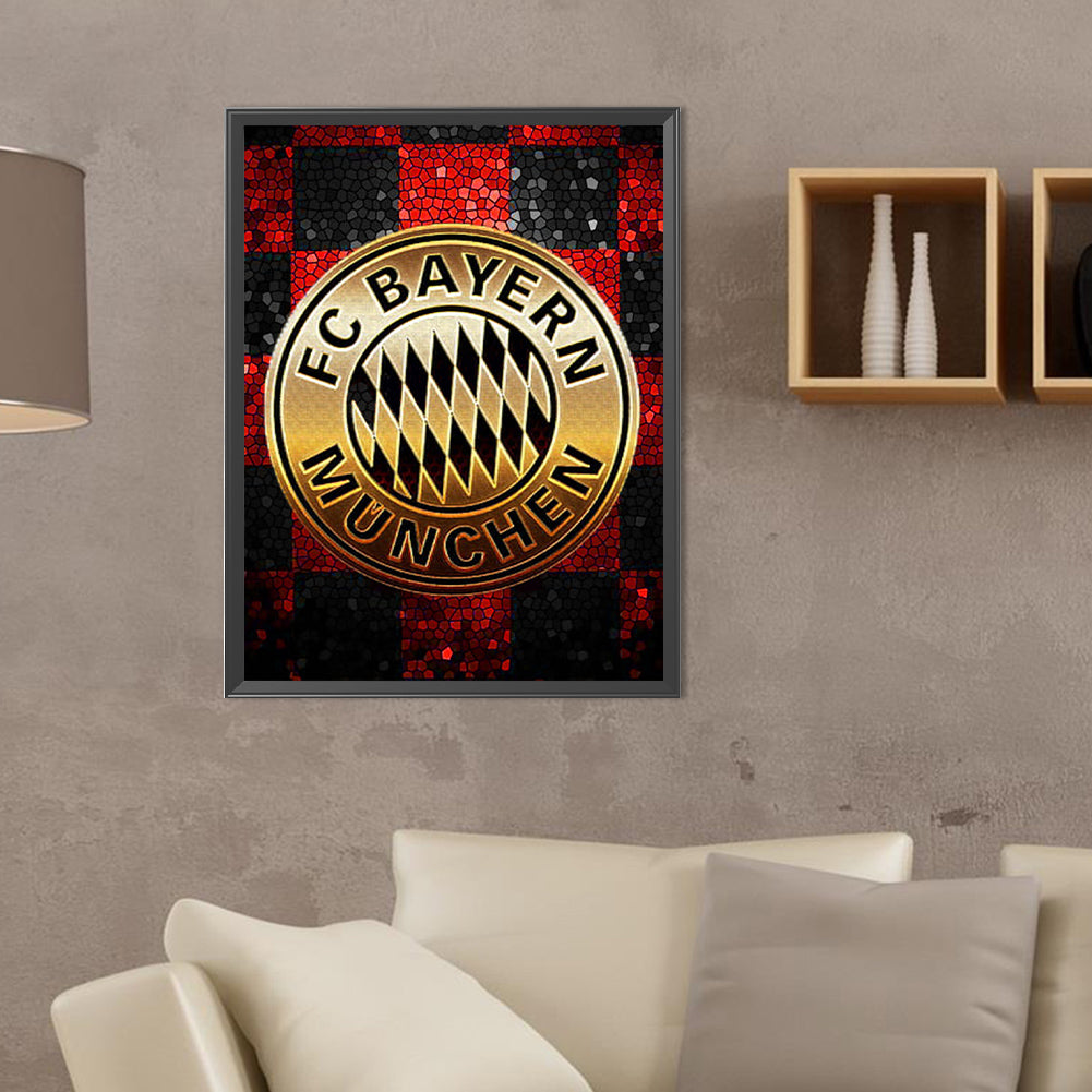 Bayern Munich Logo - Full Round Drill Diamond Painting 30*40CM