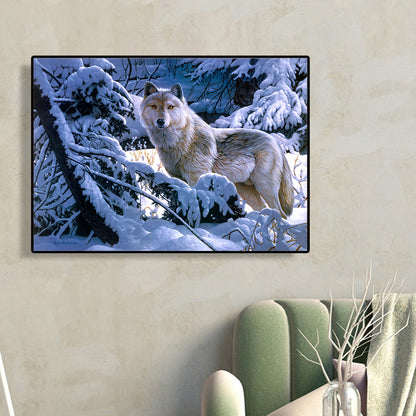 Wolf - Full Round Drill Diamond Painting 40*30CM