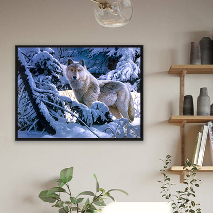 Wolf - Full Round Drill Diamond Painting 40*30CM