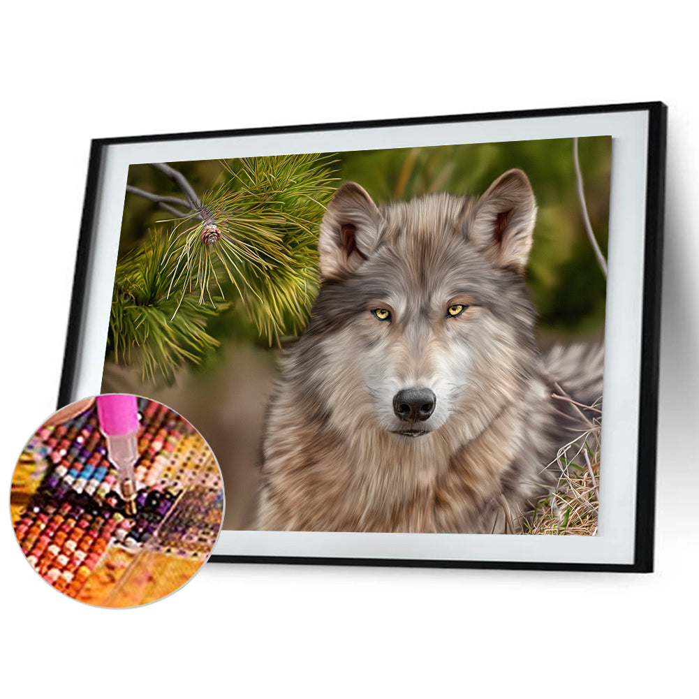 Wolf - Full Round Drill Diamond Painting 40*30CM