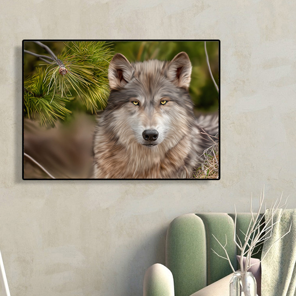 Wolf - Full Round Drill Diamond Painting 40*30CM