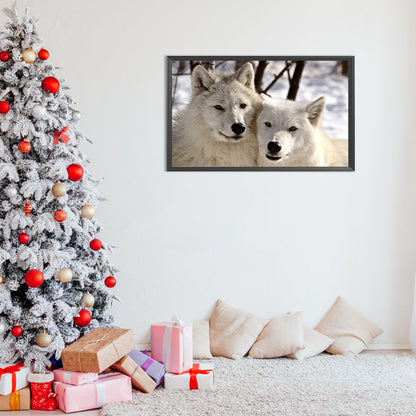 Wolf - Full Round Drill Diamond Painting 50*30CM