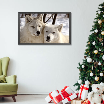 Wolf - Full Round Drill Diamond Painting 50*30CM