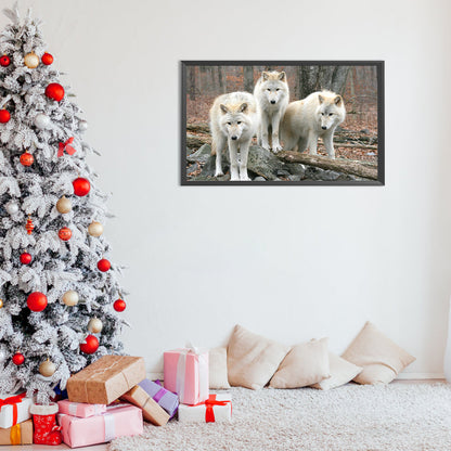 Wolf - Full Round Drill Diamond Painting 50*30CM