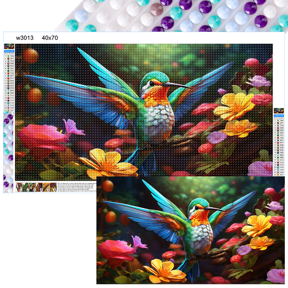 Hummingbird - Full Round Drill Diamond Painting 70*40CM