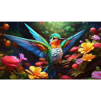 Hummingbird - Full Round Drill Diamond Painting 70*40CM