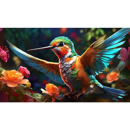 Hummingbird - Full Round Drill Diamond Painting 70*40CM