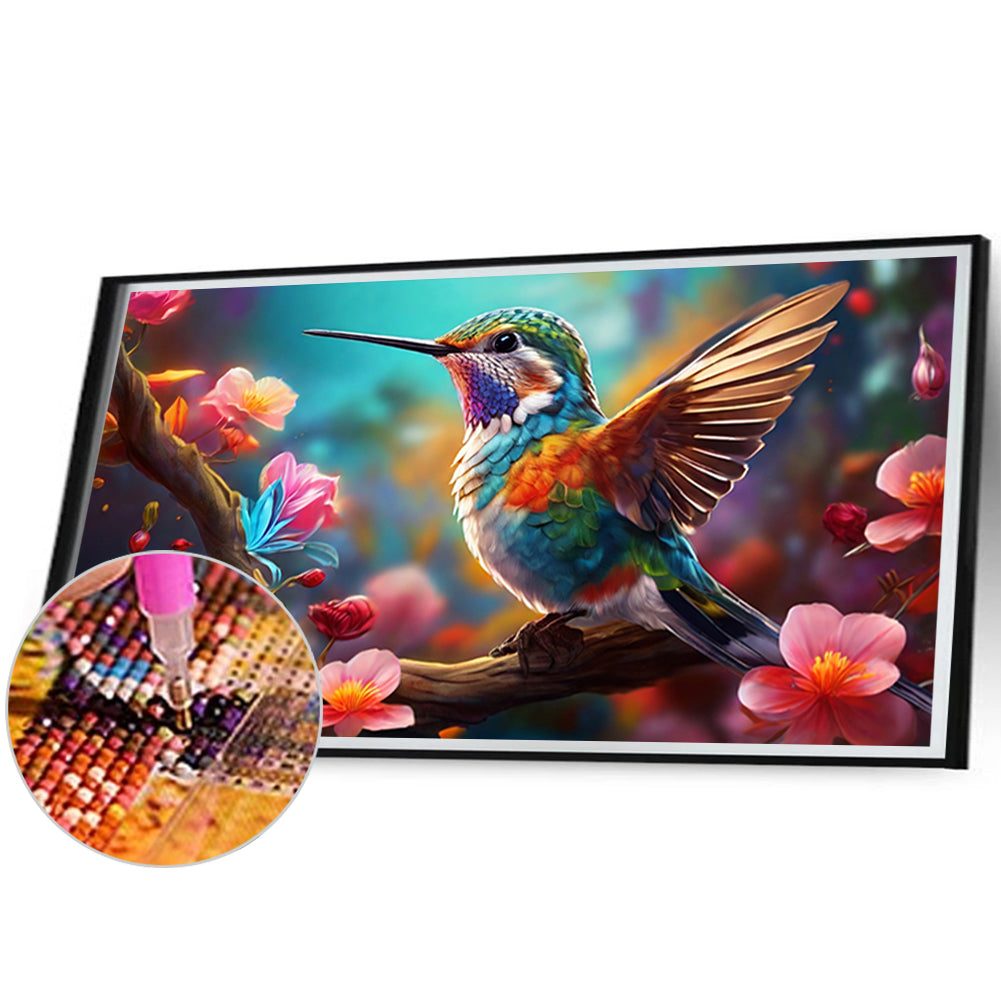 Hummingbird - Full Round Drill Diamond Painting 70*40CM