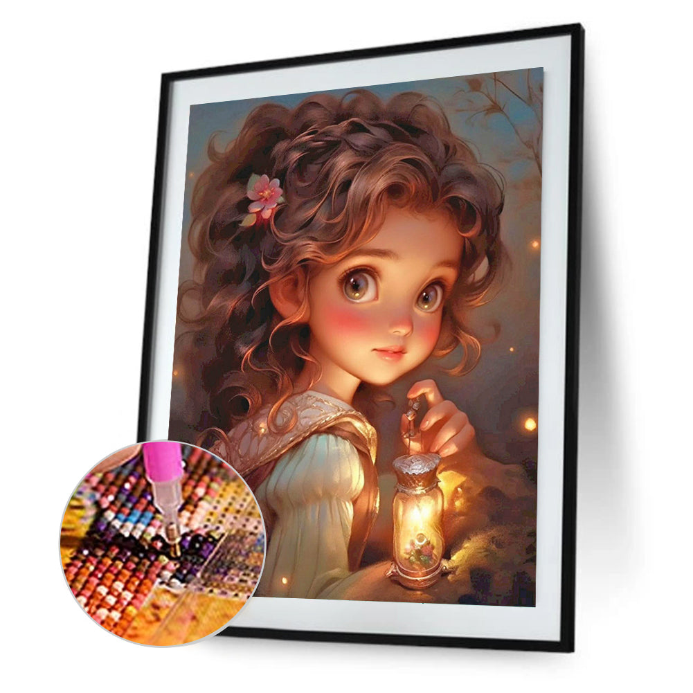 Little Girl - Full Round Drill Diamond Painting 30*40CM