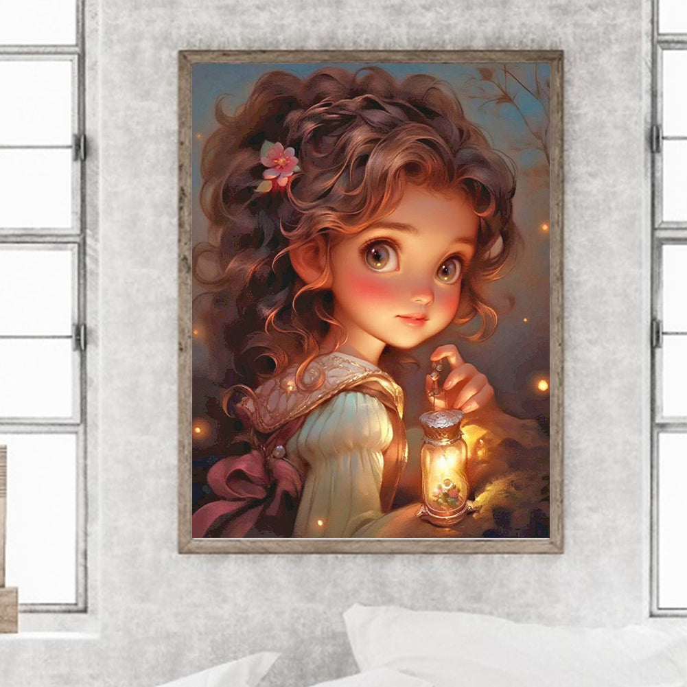 Little Girl - Full Round Drill Diamond Painting 30*40CM