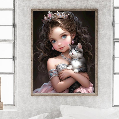 Little Girl - Full Round Drill Diamond Painting 30*40CM