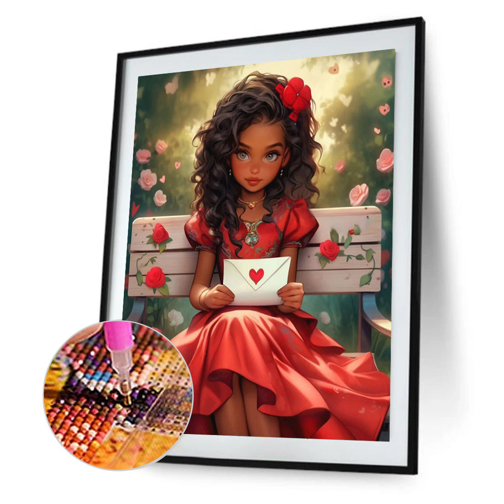 Valentine'S Day Kids - Full Round Drill Diamond Painting 30*40CM