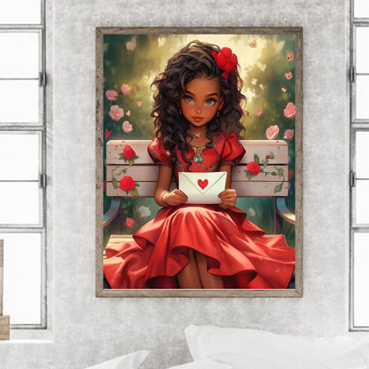 Valentine'S Day Kids - Full Round Drill Diamond Painting 30*40CM