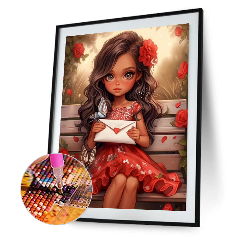 Valentine'S Day Kids - Full Round Drill Diamond Painting 30*40CM