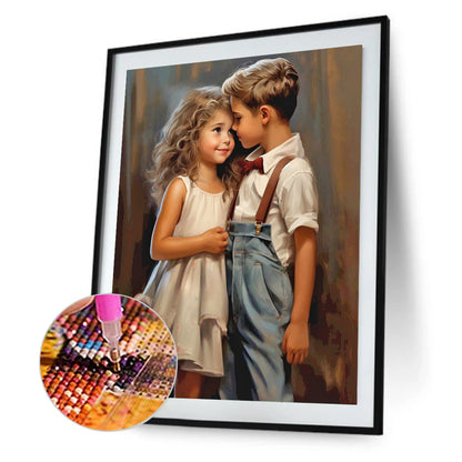 Valentine'S Day Kids - Full Round Drill Diamond Painting 30*40CM
