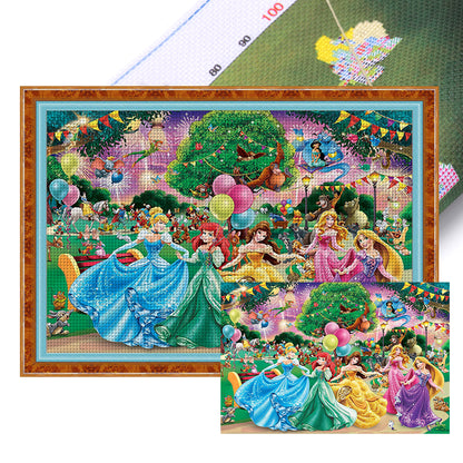 Disney Princesses - 11CT Stamped Cross Stitch 70*50CM