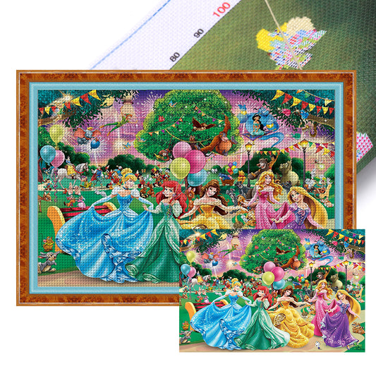 Disney Princesses - 11CT Stamped Cross Stitch 70*50CM