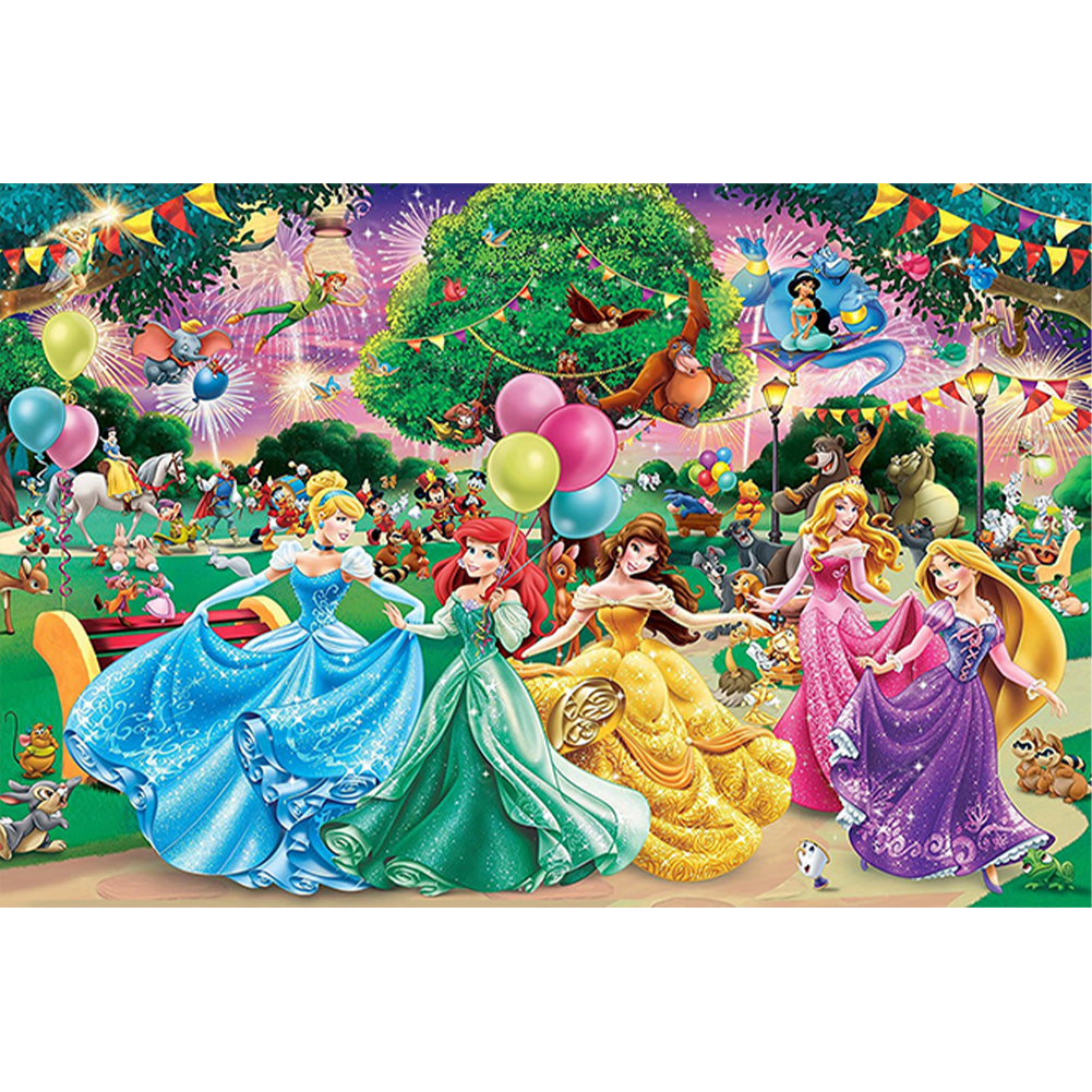 Disney Princesses - 11CT Stamped Cross Stitch 70*50CM