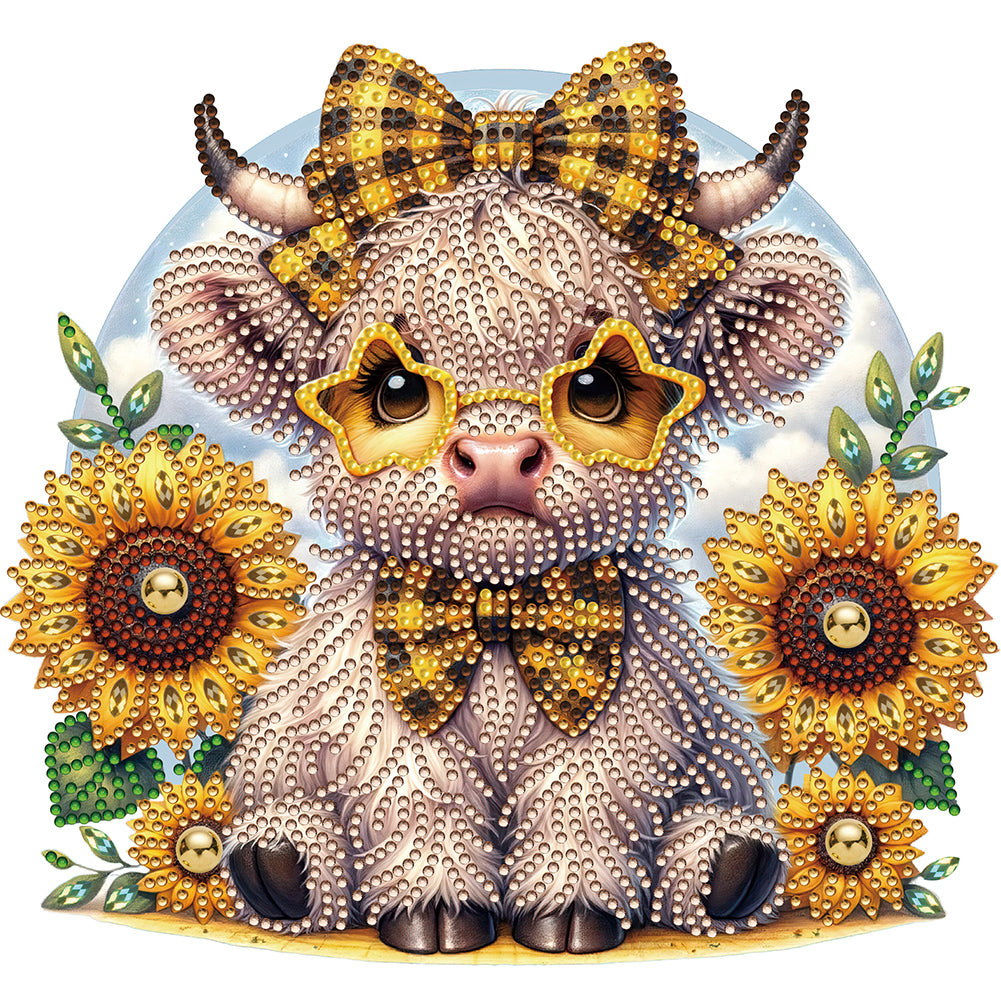 Highland Yak - Special Shaped Drill Diamond Painting 30*30CM