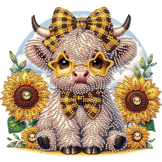 Highland Yak - Special Shaped Drill Diamond Painting 30*30CM