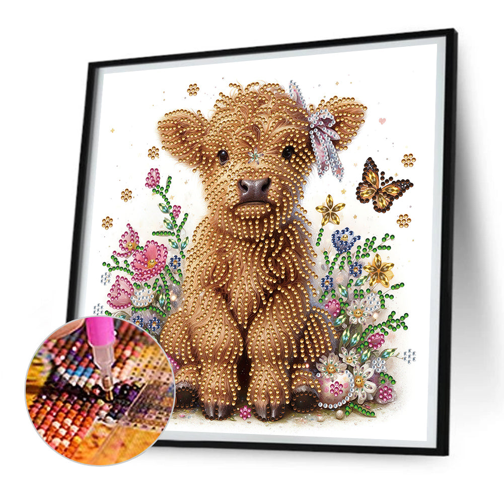 Highland Yak - Special Shaped Drill Diamond Painting 30*30CM