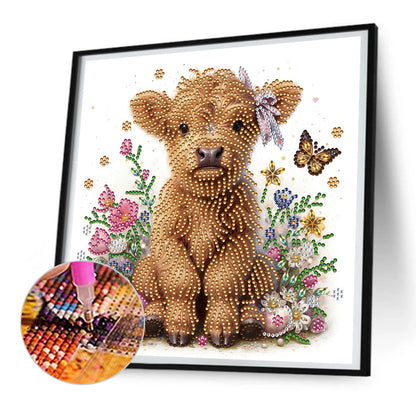 Highland Yak - Special Shaped Drill Diamond Painting 30*30CM