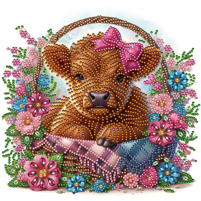 Highland Yak - Special Shaped Drill Diamond Painting 30*30CM