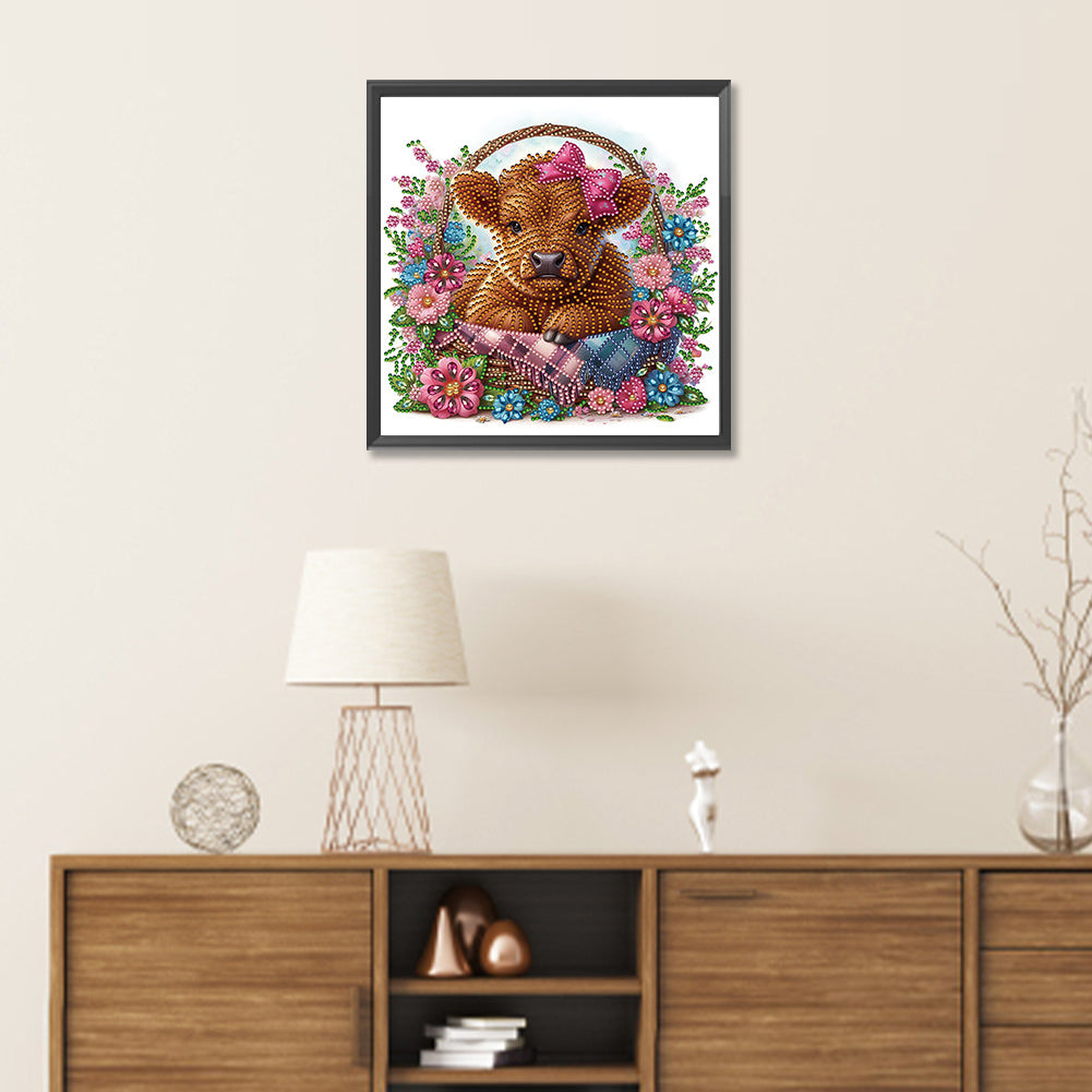 Highland Yak - Special Shaped Drill Diamond Painting 30*30CM