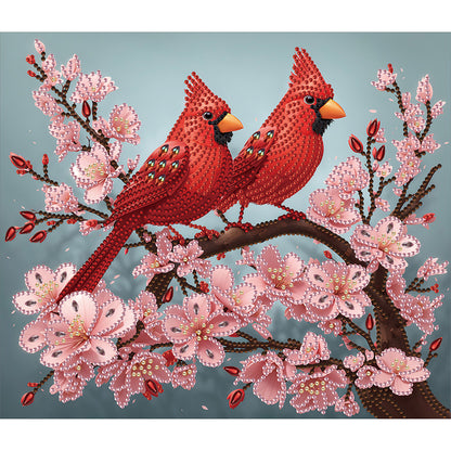 Cardinal - Special Shaped Drill Diamond Painting 35*30CM