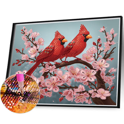 Cardinal - Special Shaped Drill Diamond Painting 35*30CM