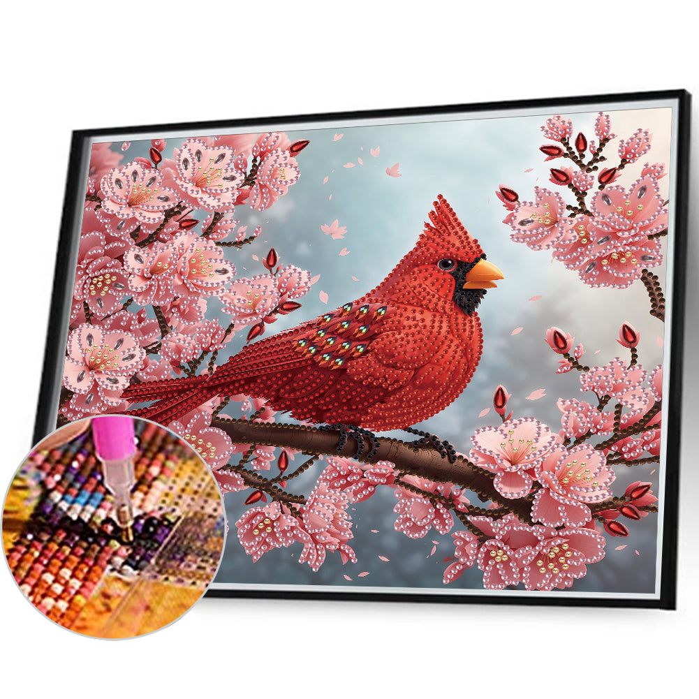 Cardinal - Special Shaped Drill Diamond Painting 35*30CM