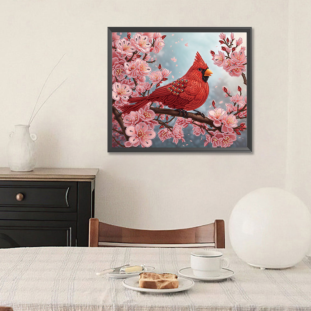 Cardinal - Special Shaped Drill Diamond Painting 35*30CM