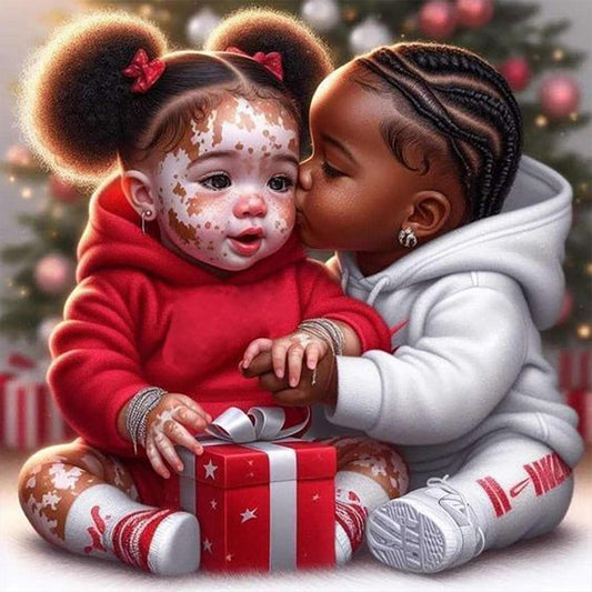 Cartoon Black Man - Full Round Drill Diamond Painting 40*40CM