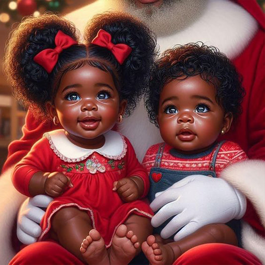 Cartoon Black Man - Full Round Drill Diamond Painting 40*40CM