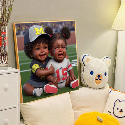 Cartoon Black Man - Full Round Drill Diamond Painting 40*40CM