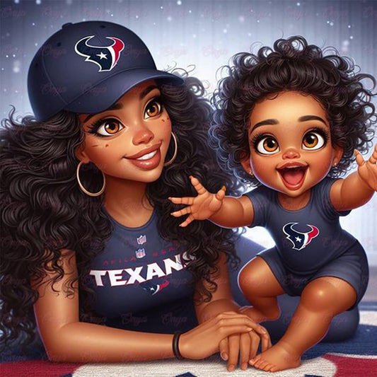 Cartoon Black Man - Full Round Drill Diamond Painting 40*40CM