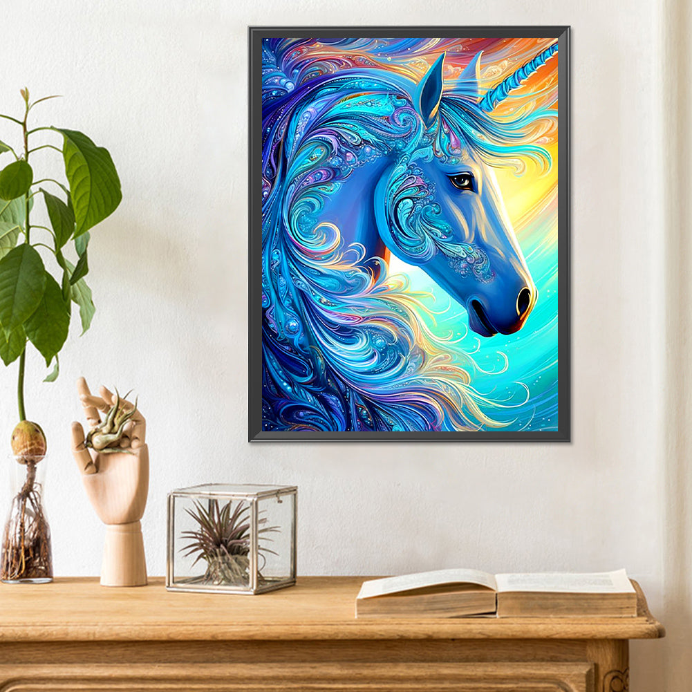 Ambilight Unicorn - Full Round Drill Diamond Painting 30*40CM