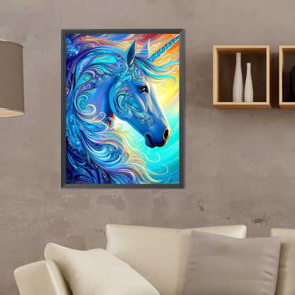Ambilight Unicorn - Full Round Drill Diamond Painting 30*40CM