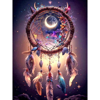 Star Dream Catcher - Full Round Drill Diamond Painting 30*40CM