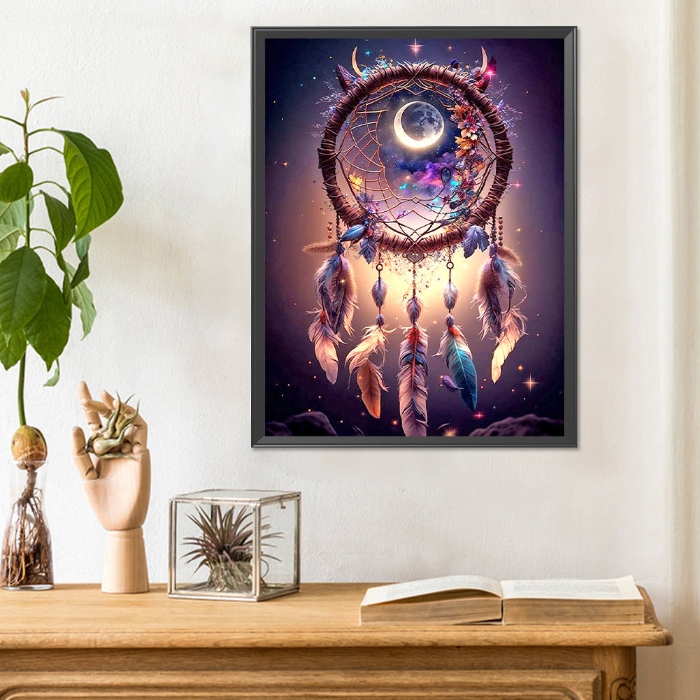 Star Dream Catcher - Full Round Drill Diamond Painting 30*40CM