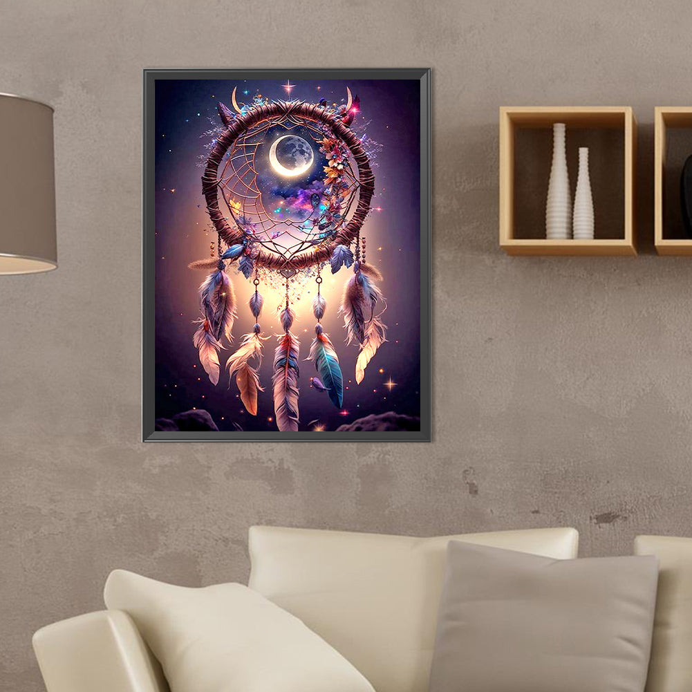 Star Dream Catcher - Full Round Drill Diamond Painting 30*40CM