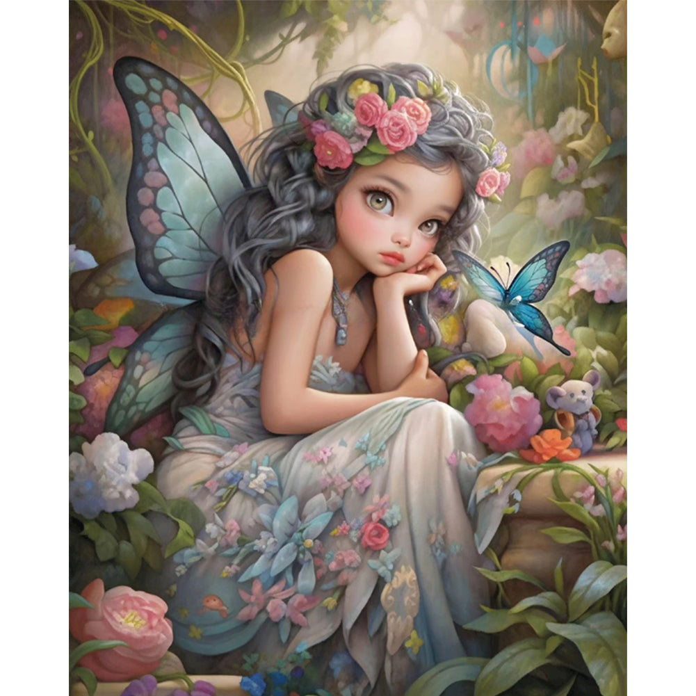 Elf Girl - 11CT Counted Cross Stitch 40*50CM