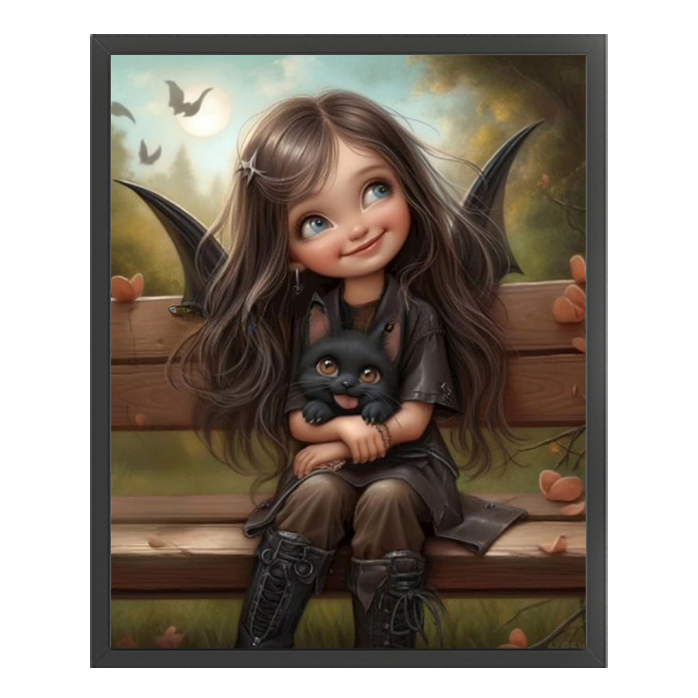 Elf Girl - 11CT Counted Cross Stitch 40*50CM