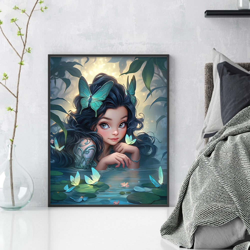 Elf Girl - 11CT Counted Cross Stitch 40*50CM