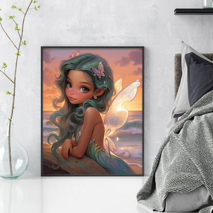 Elf Girl - 11CT Counted Cross Stitch 40*50CM