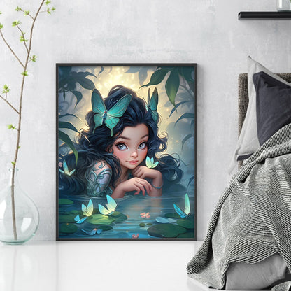 Elf Girl - 11CT Stamped Cross Stitch 40*50CM