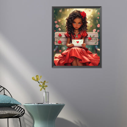 Sweet Girl - Full Round Drill Diamond Painting 40*50CM