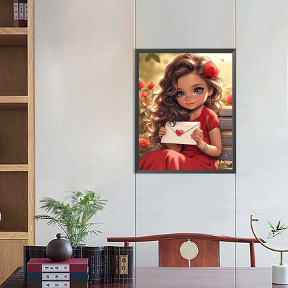 Sweet Girl - Full Round Drill Diamond Painting 40*50CM